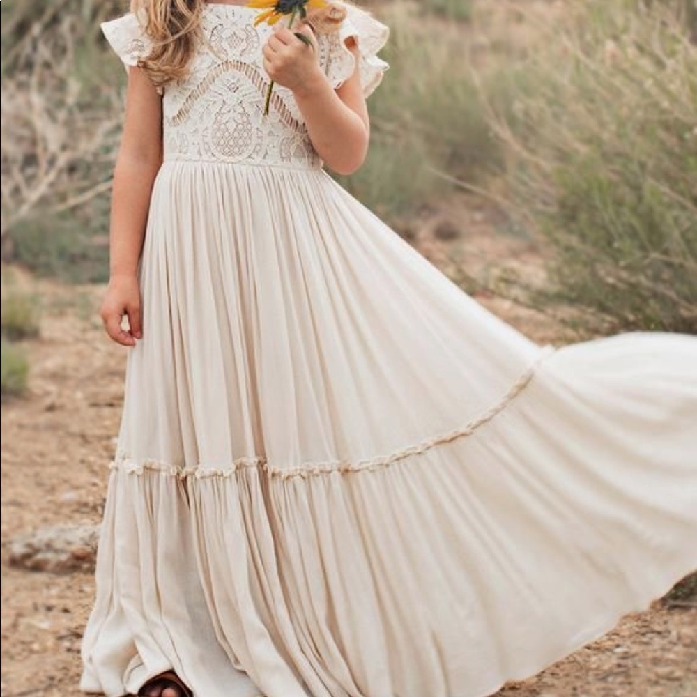 Cream maxi dress